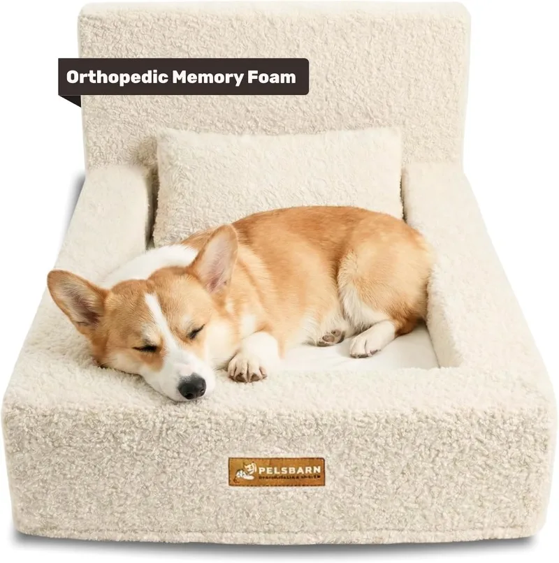 ペルスバーン リアル整形外科犬用ベッド、高密度メモリーフォー - Orthopedic Memory Foam Dog Bed Washable のレビューと価格