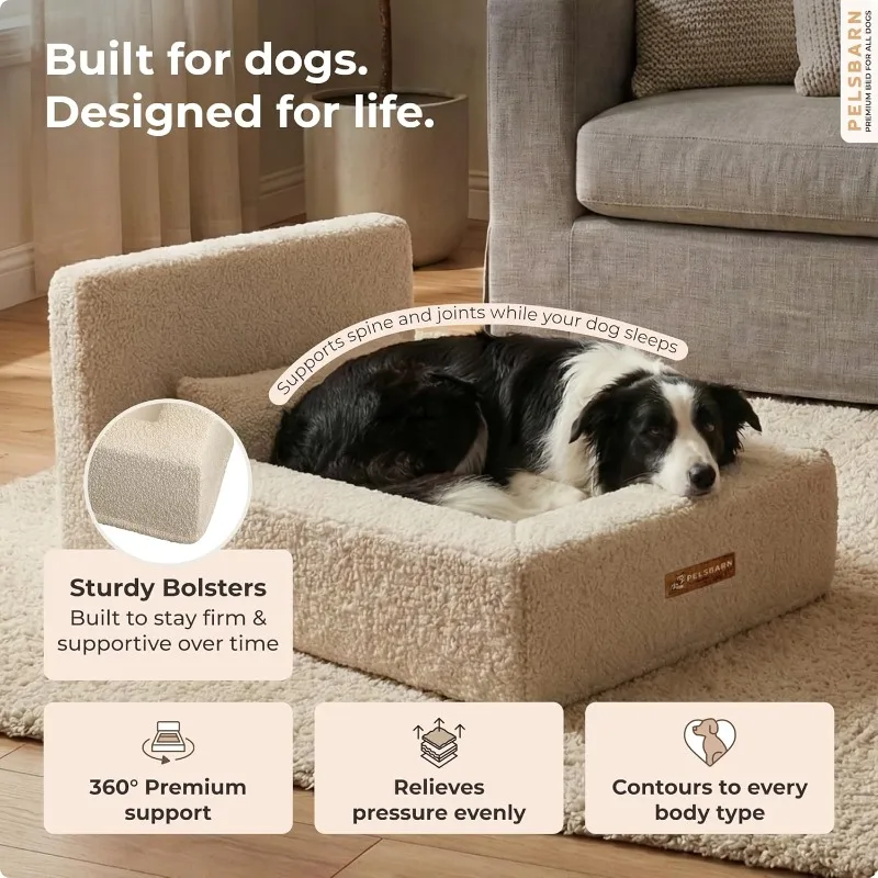 ペルスバーン リアル整形外科犬用ベッド、高密度メモリーフォー - Orthopedic Memory Foam Dog Bed Washable のレビューと価格