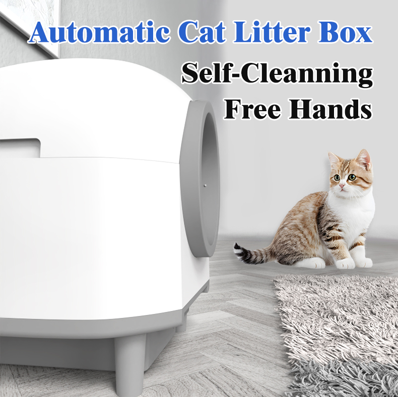 80L大型自動清掃猫トイレ 低騒音 アプリWifi制御 イン - Smart Cat Litter Box Wifi App Control のレビューと価格