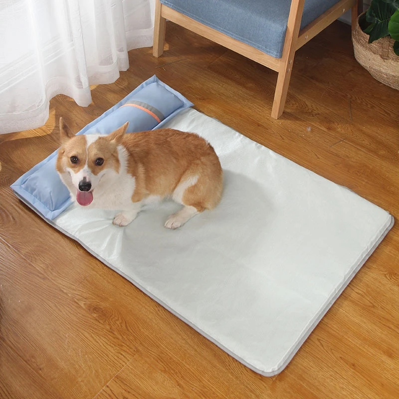 夏用冷却整形外科犬用ベッドマットレス、枕付きメモリーフォーム - Orthopedic Memory Foam Dog Bed Washable のレビューと価格