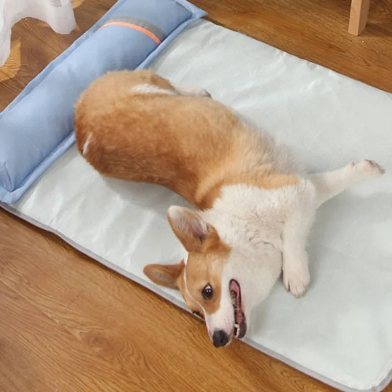夏用冷却整形外科犬用ベッドマットレス、枕付きメモリーフォーム - Orthopedic Memory Foam Dog Bed Washable のレビューと価格