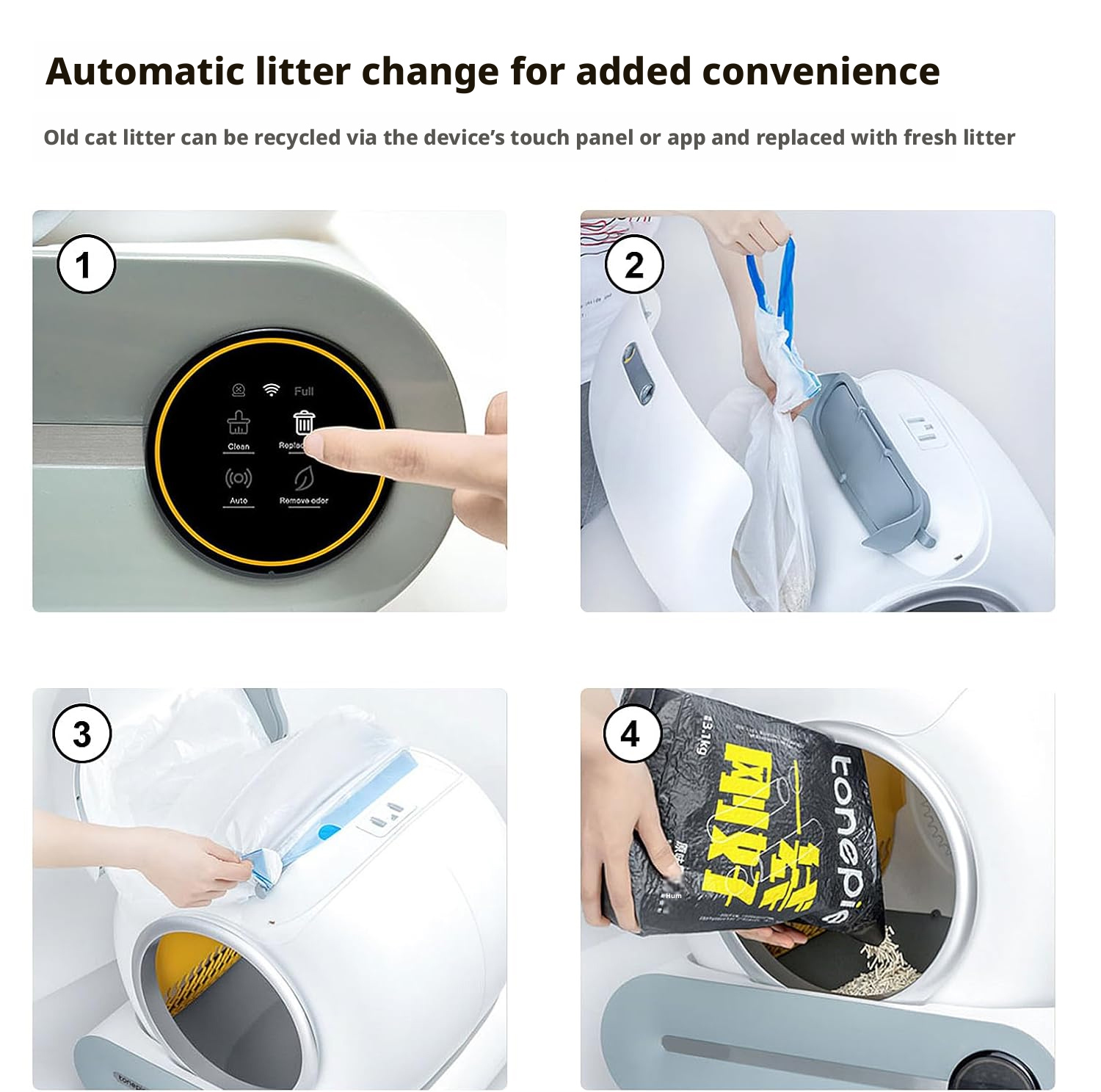 ChongxinIOT 65l 大型スマートセルフクリーニン - Smart Cat Litter Box Wifi App Control のレビューと価格