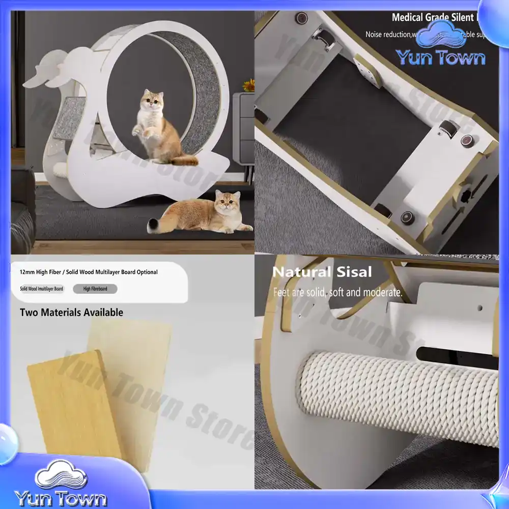 室内猫用エクササイズホイール ペットトレッドミル 猫用ランニ - Cat Running Wheel Exercise Treadmill のレビューと価格