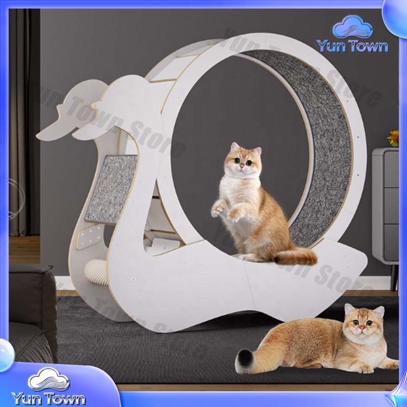 室内猫用エクササイズホイール ペットトレッドミル 猫用ランニ - Cat Running Wheel Exercise Treadmill のレビューと価格