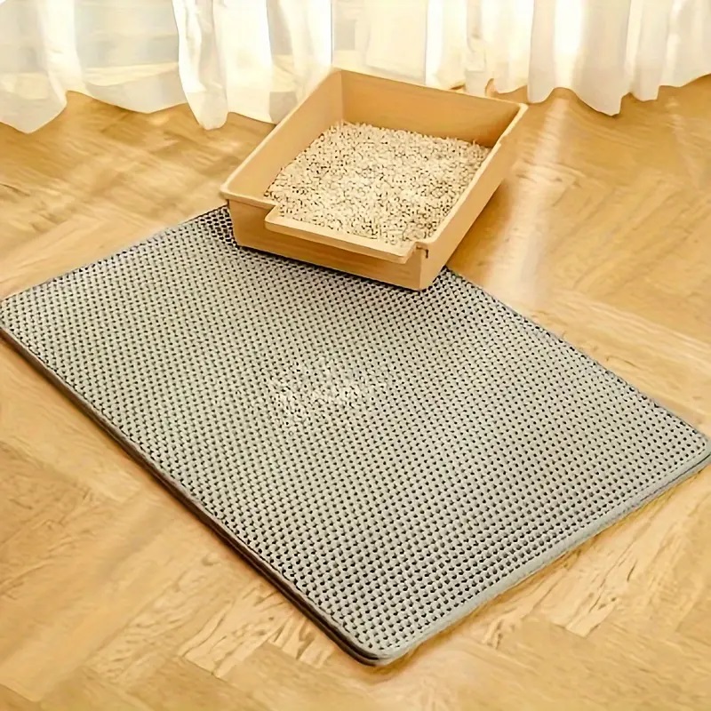 猫砂マット 4 サイズ ラージ ハニカム 二層砂トラップ ノ - Cat Litter Mat Double Layer Waterproof のレビューと価格
